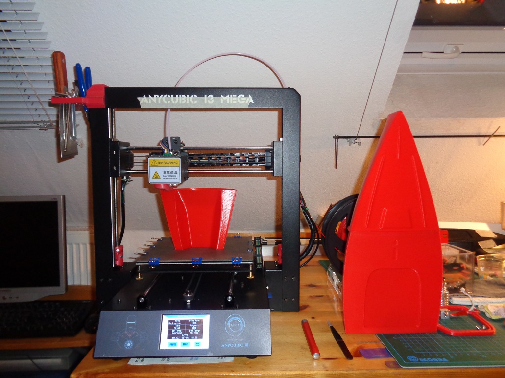 Mein Drucker mit Bauteile der 3D-Micro