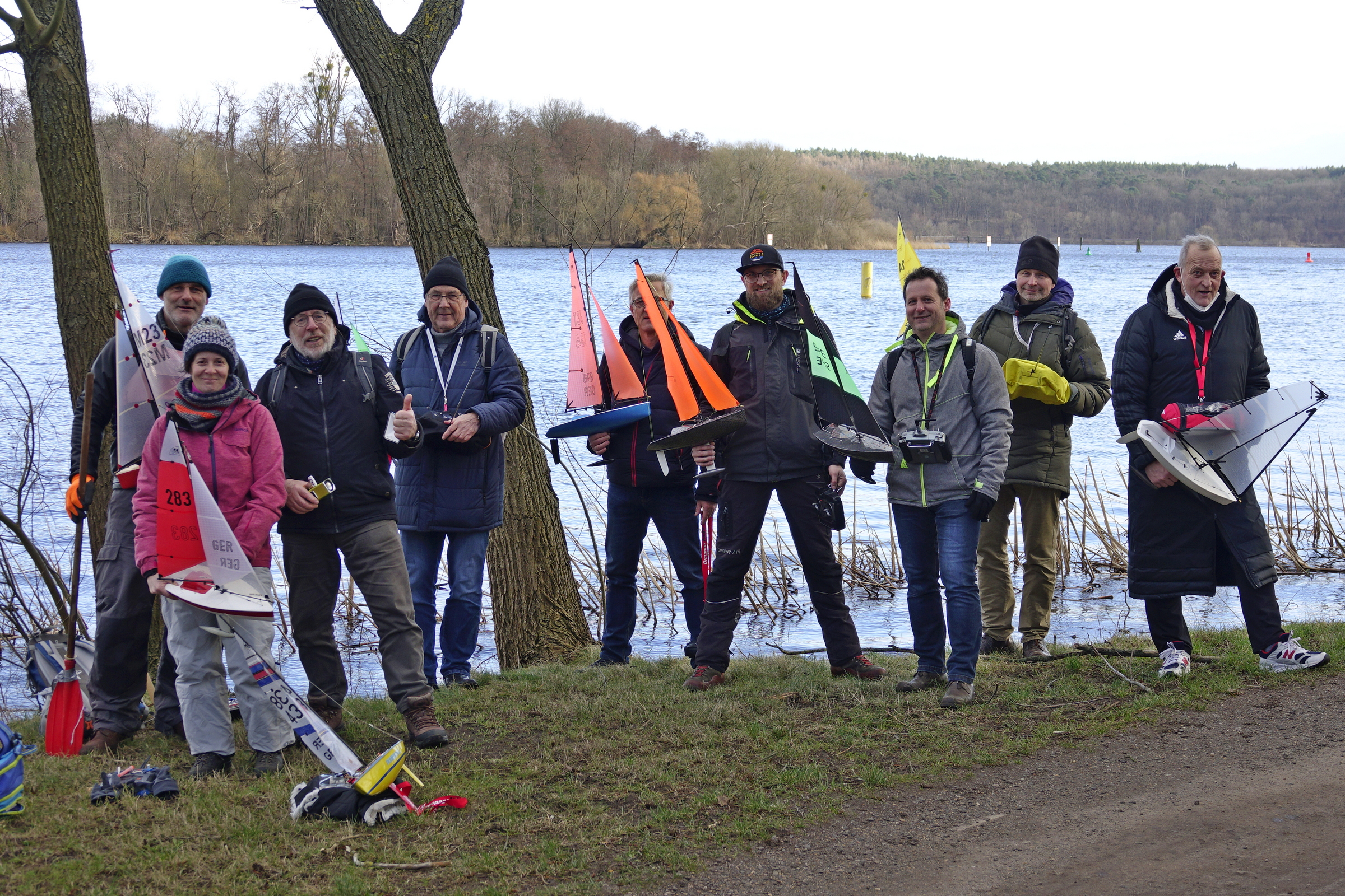 Die See-Mannschaft. Markus als Fotograf fehlt.